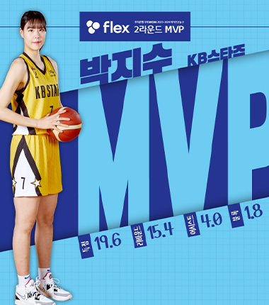 [대표 이미지] 우리은행 우리WON 2023~2024 여자프로농구  flex 2라운드 MVP, MIP 결과