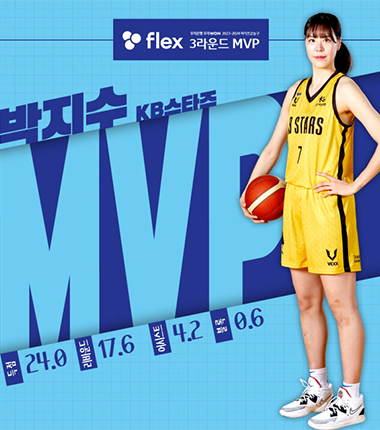 [대표 이미지] 우리은행 우리WON 2023~2024 여자프로농구  flex 3라운드 MVP, MIP 결과