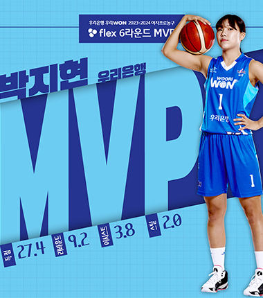 [대표 이미지] 우리은행 우리WON 2023~2024 여자프로농구  flex 6라운드 MVP, MIP 결과