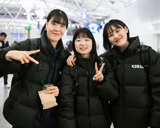 여자농구 대표팀 출국